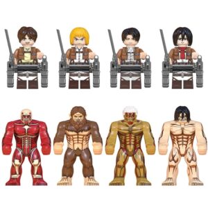 Attack on Titan Minifigures Compatible LEGO Levi Mikasa Eren Minifigures WM6148