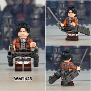 Attack on Titan Levi Mikasa Eren Minifigures WM2445