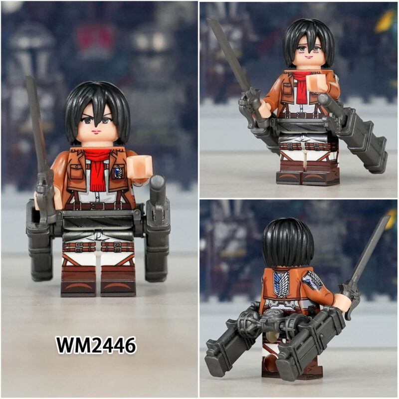 Attack on Titan Levi Mikasa Eren Minifigures WM2446