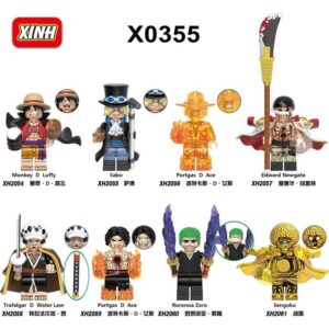One Piece Luffy Sabo Minifigures X0355 One Piece Minifigs XINH Compatible LEGO
