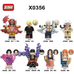 One Piece RoronoaZoro Nico Robin Minifigures X0356 One Piece Minifigs XINH Fit Lego