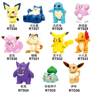 PokemonPikachu Squirtle Minifigures RT026-035 Fit Lego