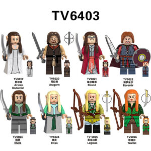 Lord of the Rings Aragon Elrond Minifigures TV6403 Compatible LEGO