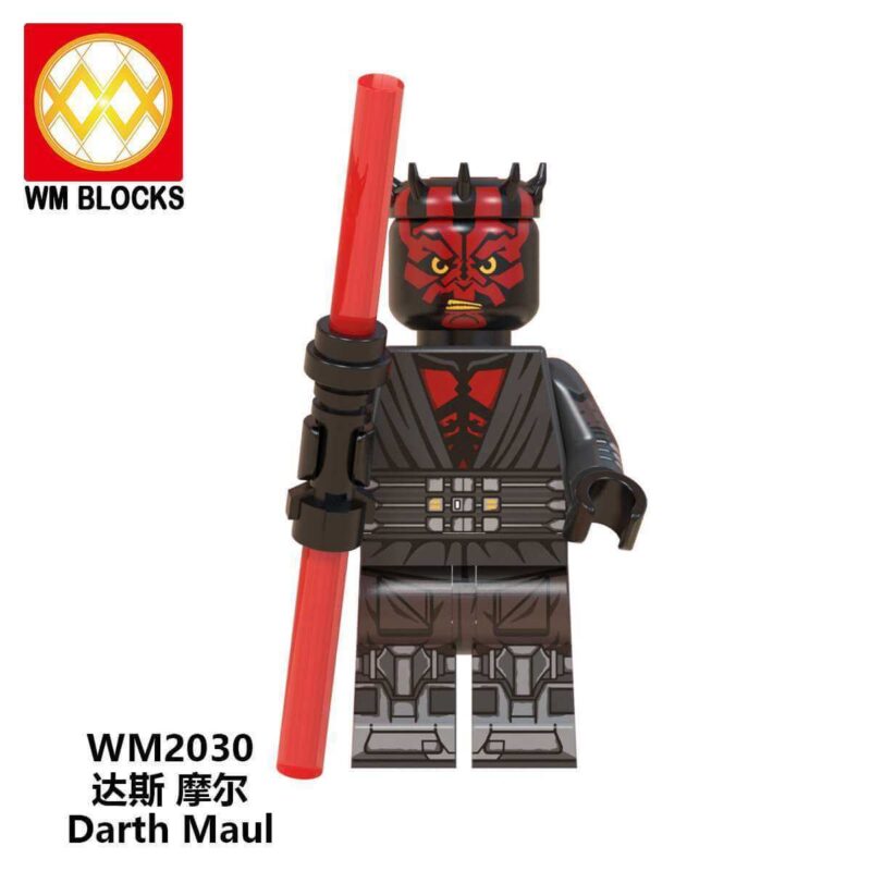 Star Wars Darth Maul Minifigures Fit Lego WM BLOCKS WM2030 STAR WARS
